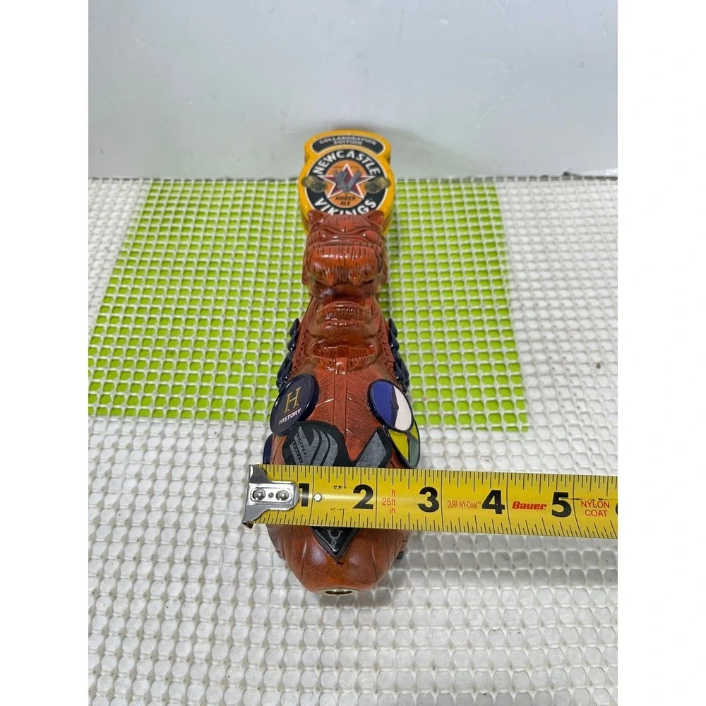Newcastle Amber Ale Vikings Beer Tap Handle History Channel‎ Collaboration Tiki